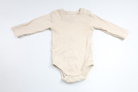 Ribbad body från Tiny One - Storlek 62 - Beige