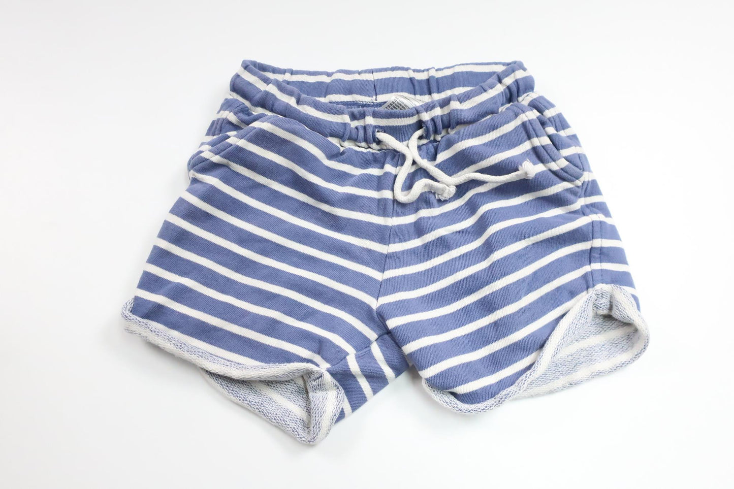 Randiga shorts från H&M - Storlek 80 - Blå