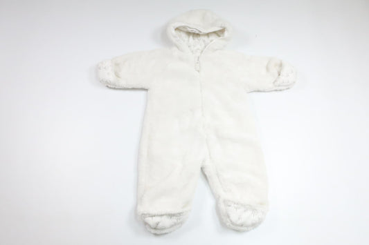 Fleeceoverall från Newbie - Storlek 62 - Vit