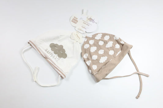 Tvåpack mössor från Lupilu - Storlek 86/92 - Beige