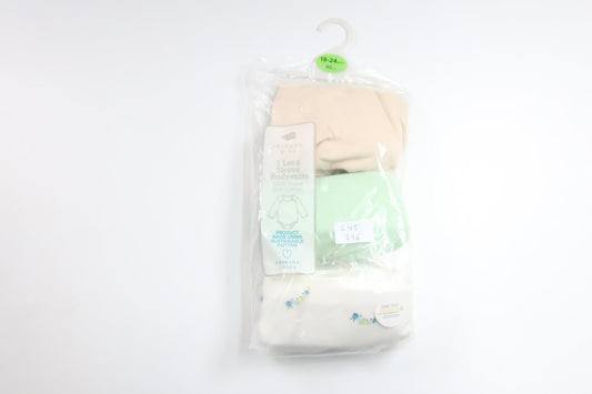 Trepack långärmade bodys från Primark - Storlek 92 - Multi