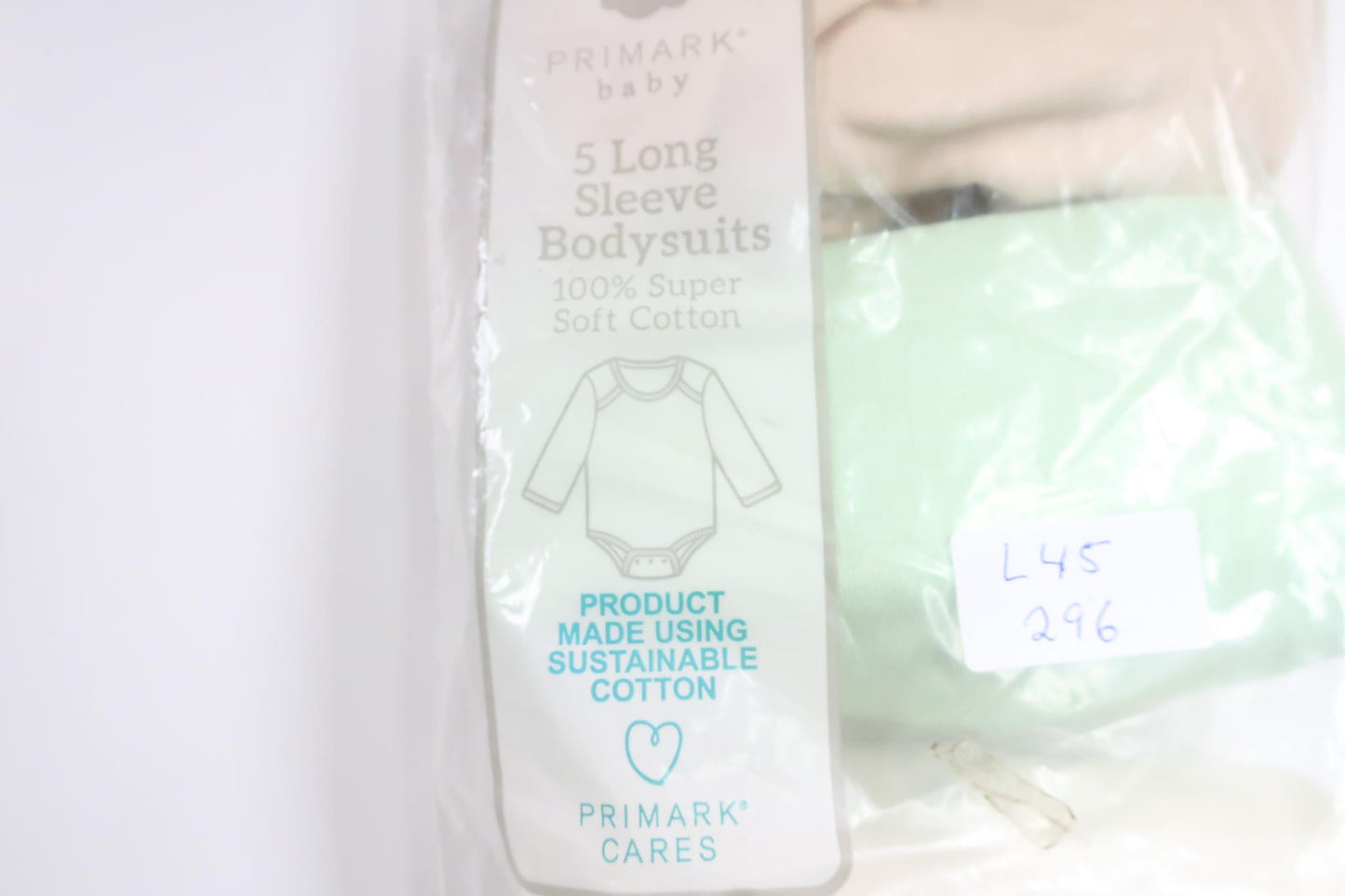 Trepack långärmade bodys från Primark - Storlek 92 - Multi