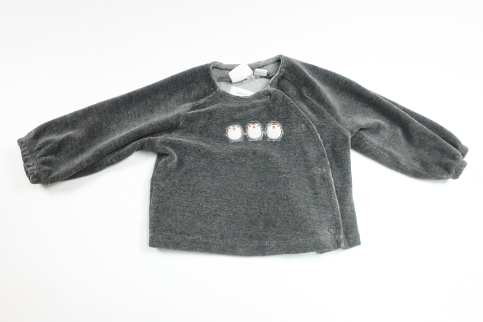 Tröja i fleece från My Wear Baby - Storlek 68 - Grå