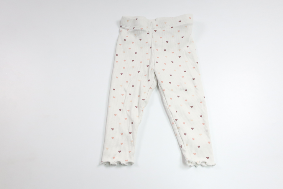 Ribbade byxor från ICA I Love Eco - Storlek 68 - Benvit