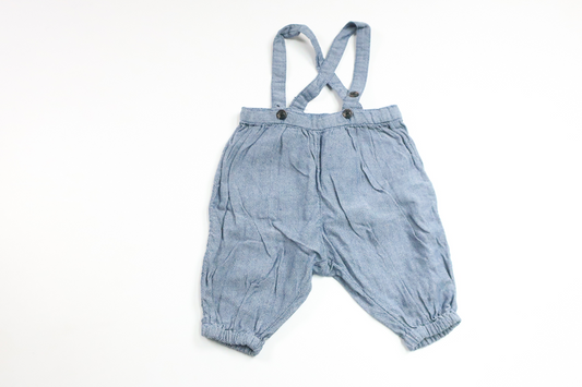 Hängselbyxor från Lindex - Storlek 56 - Blå