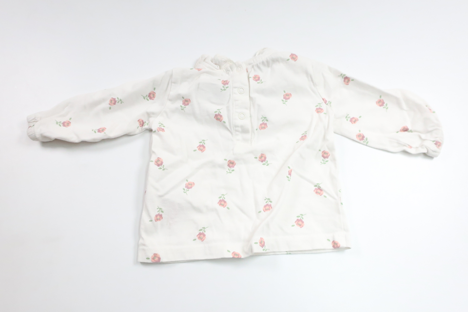 Blommig tröja från Primark - Storlek 62 - Vit