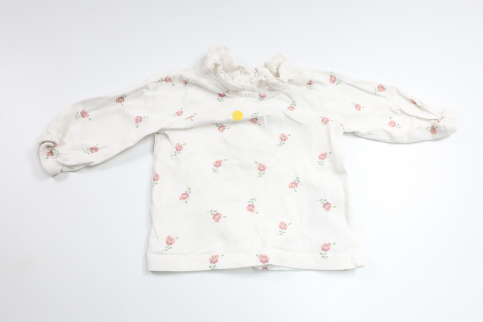 Blommig tröja från Primark - Storlek 62 - Vit