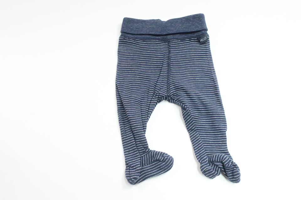 Randiga byxor från H&M - Storlek 50 - Marinblå