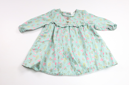 Blommig klänning från Cool Club - Storlek 68 - Grön