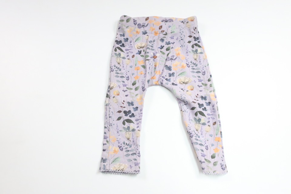 Floral pants from Name It - Size 56 - Purple