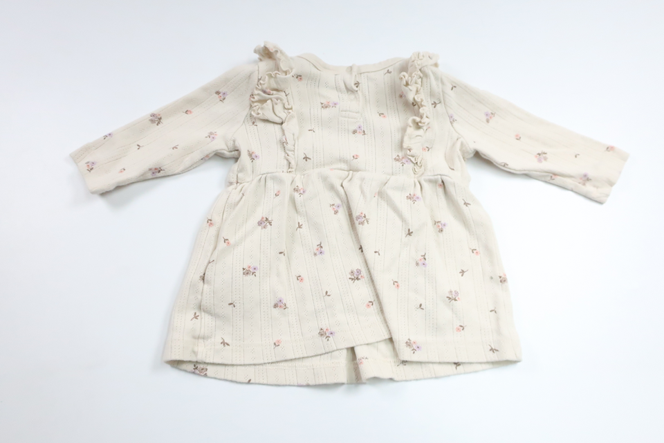 Blommig klänning från Lindex - Storlek 62 - Benvit