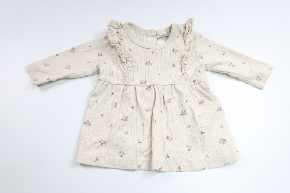 Blommig klänning från Lindex - Storlek 62 - Benvit