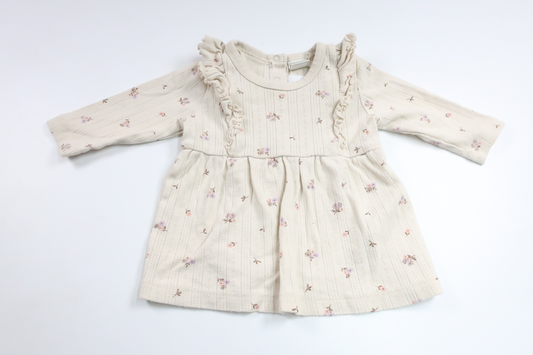 Blommig klänning från Lindex - Storlek 62 - Benvit