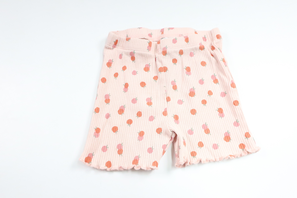 Ribbade shorts med apelsiner från Sweetie - Storlek 80 - Rosa