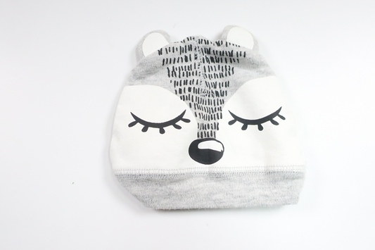 Mössa med djur från ICA I Love Eco - Storlek 56 - Grå