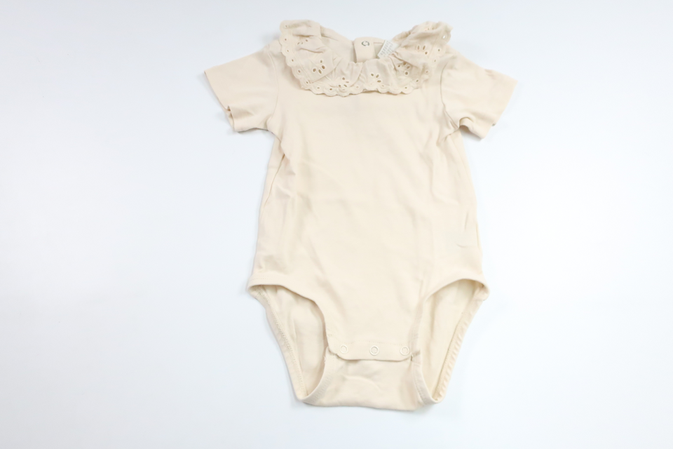 Body med krage från H&M - Storlek 92 - Beige