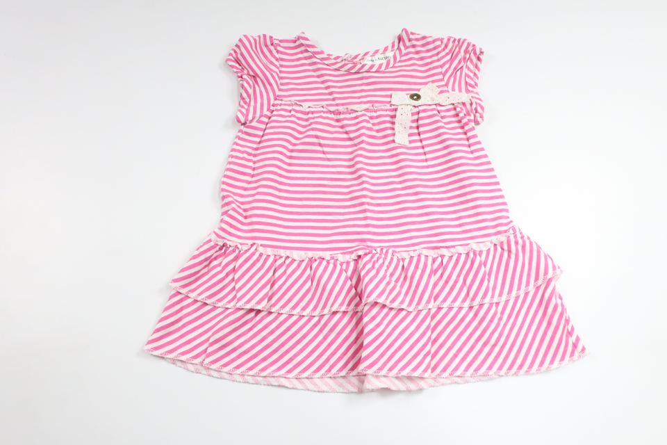 Randig klänning från Kappahl - Storlek 68 - Rosa