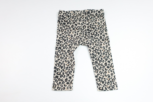 Leopardmönstrade leggings från Lindex - Storlek 56 - Beige