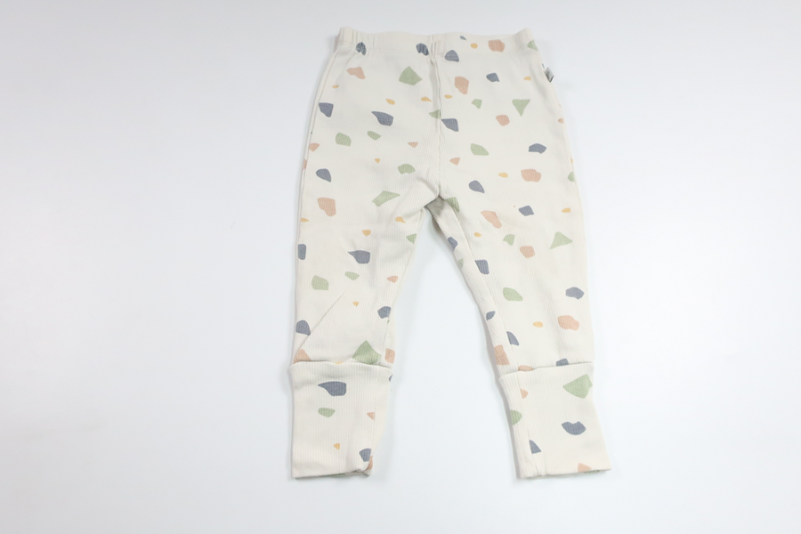 Ribbade byxor från BEBE - Storlek 70 - Benvit