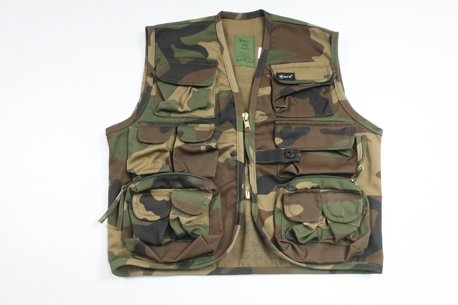 Militärmönstrad jägarväst från MFH - Storlek 110/116 - Grön