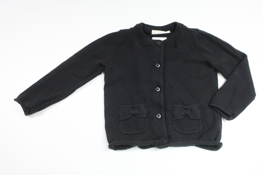 Stickad kofta från Kappahl - Storlek 86/92 - Svart