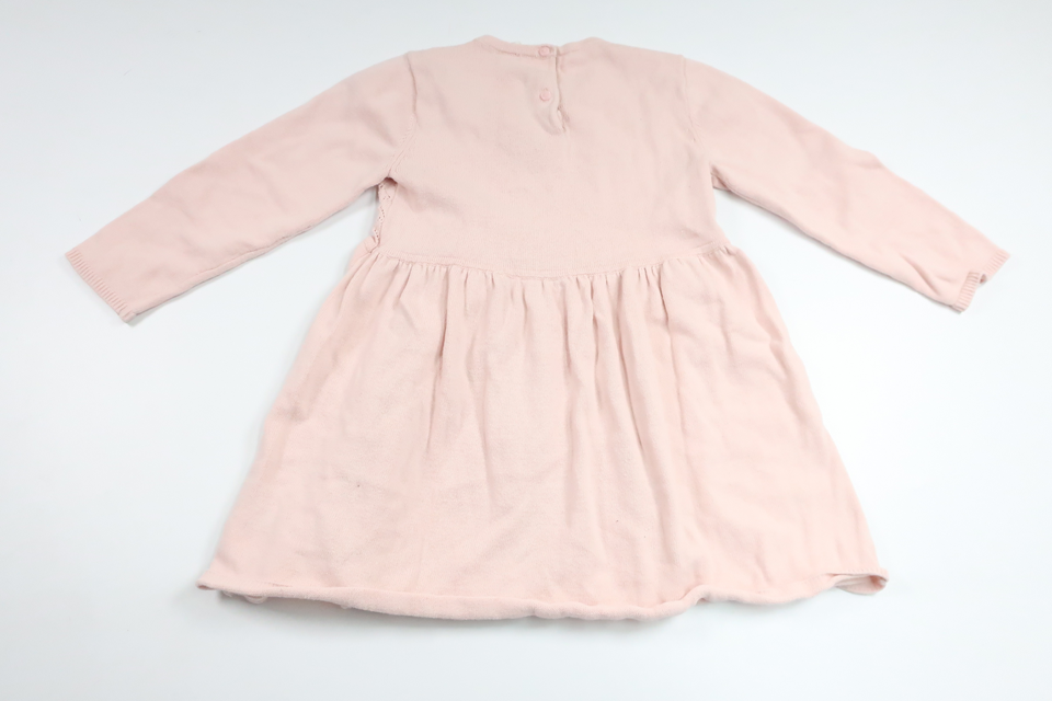 Stickad klänning från H&M - Storlek 92 - Rosa
