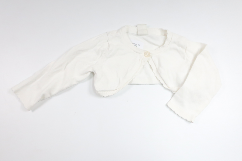 Stickad bolero från H&M - Storlek 68 - Vit