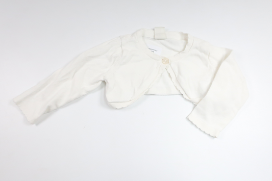 Stickad bolero från H&M - Storlek 68 - Vit