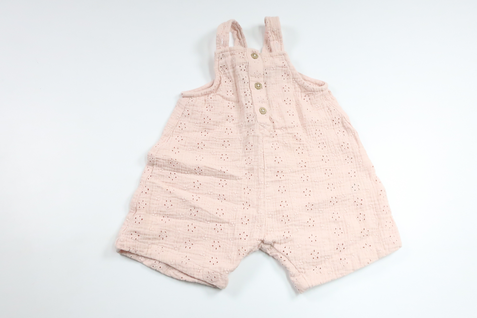 Hängselshorts från Lindex - Storlek 74 - Rosa