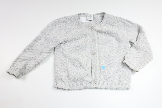Stickad kofta från Lindex - Storlek 86 - Grå