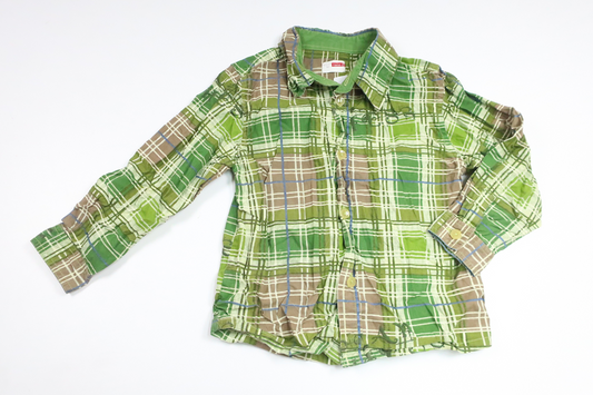 Rutig skjorta från Name It - Storlek 92 - Grön