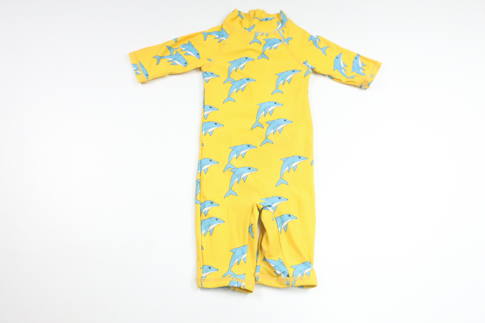 UV-dräkt delfiner från Minimarket - Storlek 74/80 - Gul