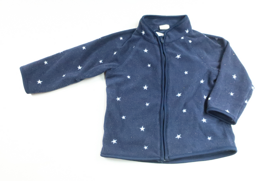 Fleecejacka från H&M - Storlek 74 - Marinblå