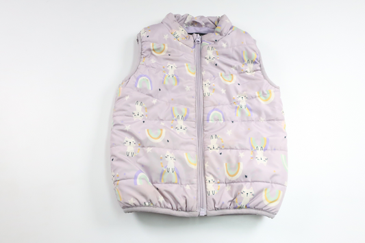 Vadderad väst från Name It - Storlek 98 - Lila