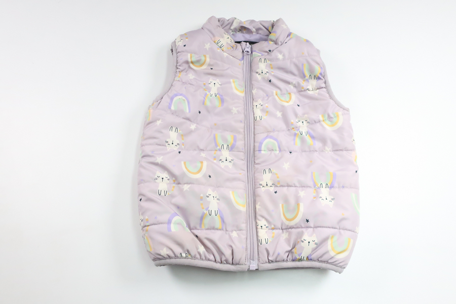 Vadderad väst från Name It - Storlek 98 - Lila