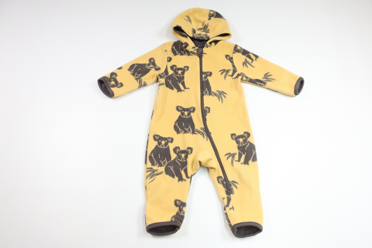 Fleeceoverall från KAXS - Storlek 62 - Gul