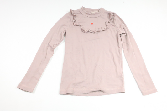 Sweater in 100% merino wool from Wheat - Size 128 - Purple