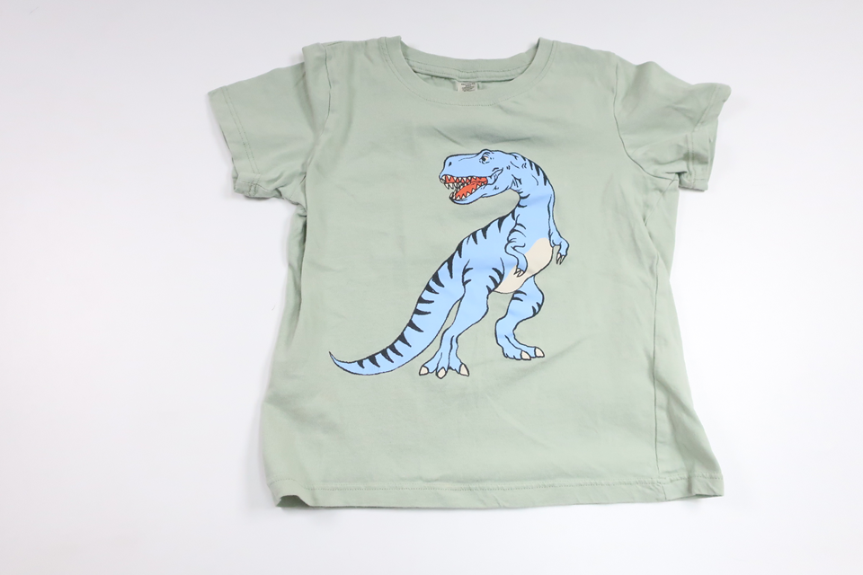 Pyjamas tröja med dinosaurie från Lindex - Storlek 98/104 - Grön