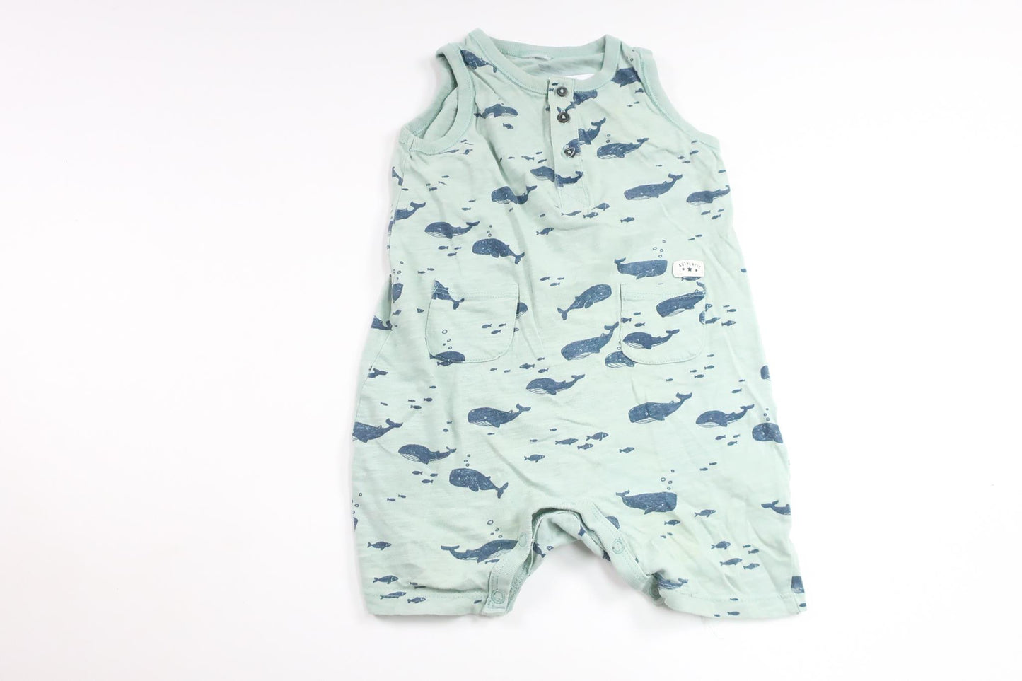 Jumpsuit med valar från Lindex - Storlek 86 - Blå