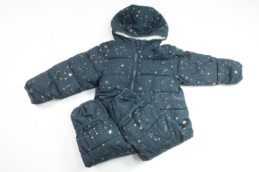 Fleecefodrad overall från Citat - Storlek 80 - Marinblå