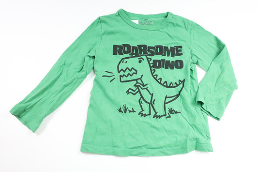 Tröja med dinosaurie från H&M - Storlek 98/104 - Grön