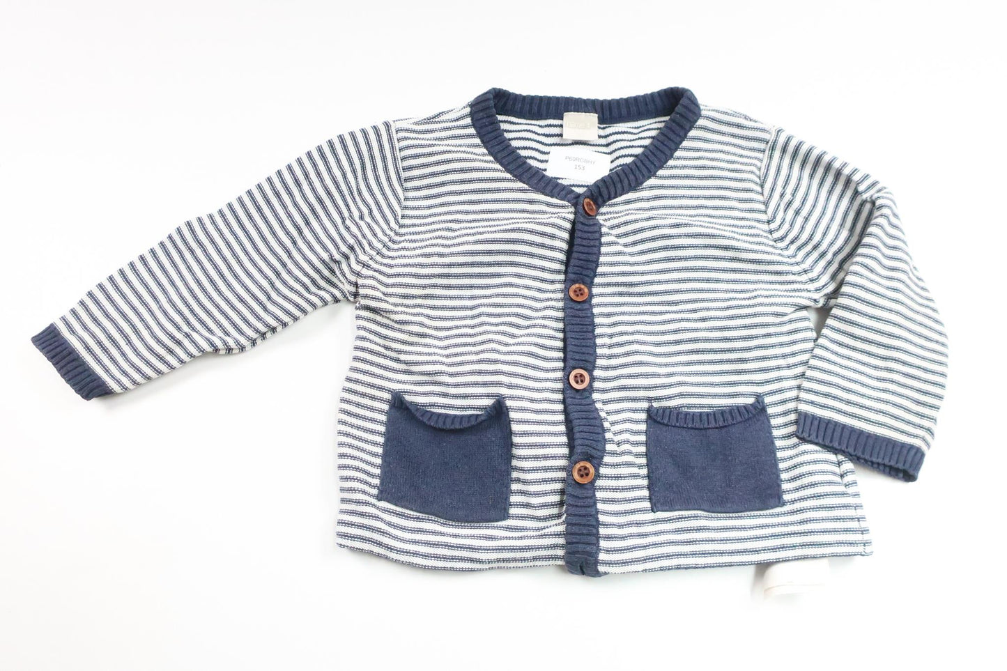 Stickad kofta från Name It - Storlek 68 - Marinblå