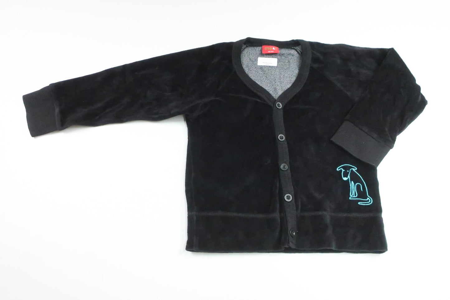 Kofta i fleece från Me & I - Storlek 98/104 - Svart