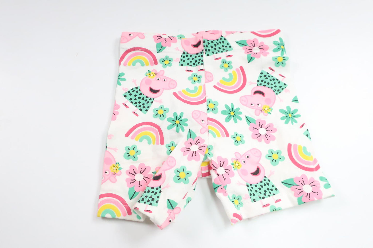 Shorts med Greta Gris från Primark - Storlek 62/68 - Vit