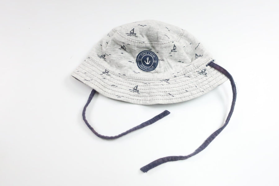 Vändbar solhatt från H&M - Storlek 74 - Grå