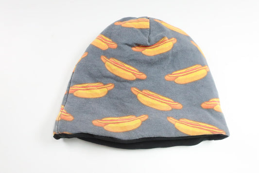 Mössa med korv med bröd från Biltema - Storlek 74/80 - Grå