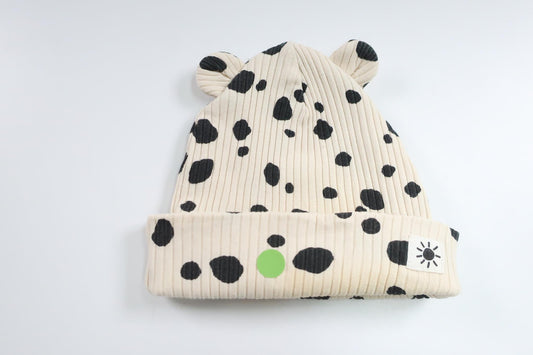 Ribbad mössa från Lindex - Storlek 36/38 - Benvit