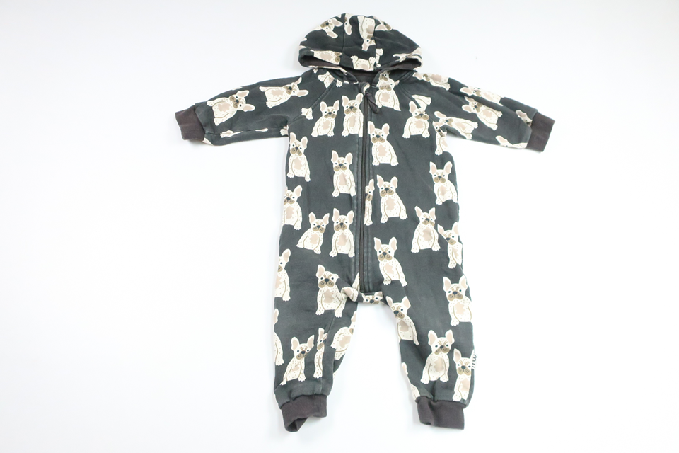 Overall med hundar från Milly & Willy - Storlek 80 - Svart