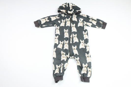 Overall med hundar från Milly & Willy - Storlek 80 - Svart