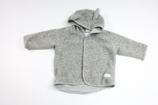 Munkjacka i ullmix från Lindex - Storlek 68 - Grå